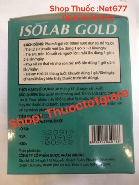 ISOLAB gold - Bổ sung chất xơ tự nhiên ( Chính Hãng )