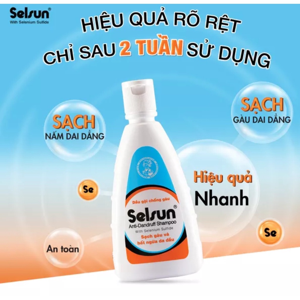 Dầu gội chống gàu Selsun 250ml