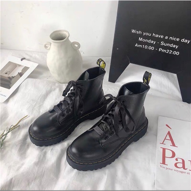 [CÓ SẴN] FB03 GIÀY Ulzzang cổ cao mang được hai kiểu dây