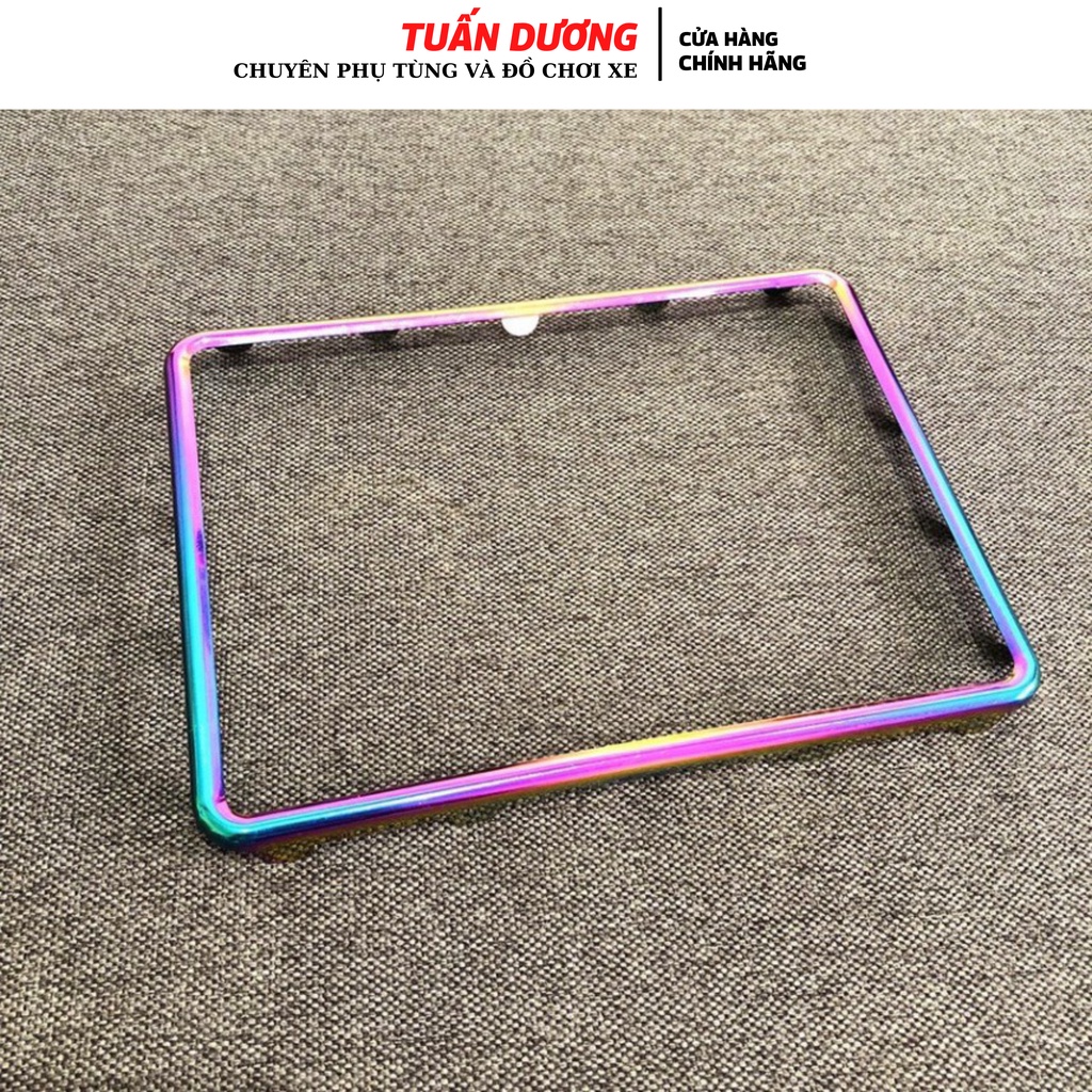 Khung Biển Số Xe Máy Titan 7 Màu Titan Dày Dặn [ Cao Cấp ] - Bộ Ốp Khung Biển Số Lắp Tất Cả Các Dòng Xe Máy Cao Cấp