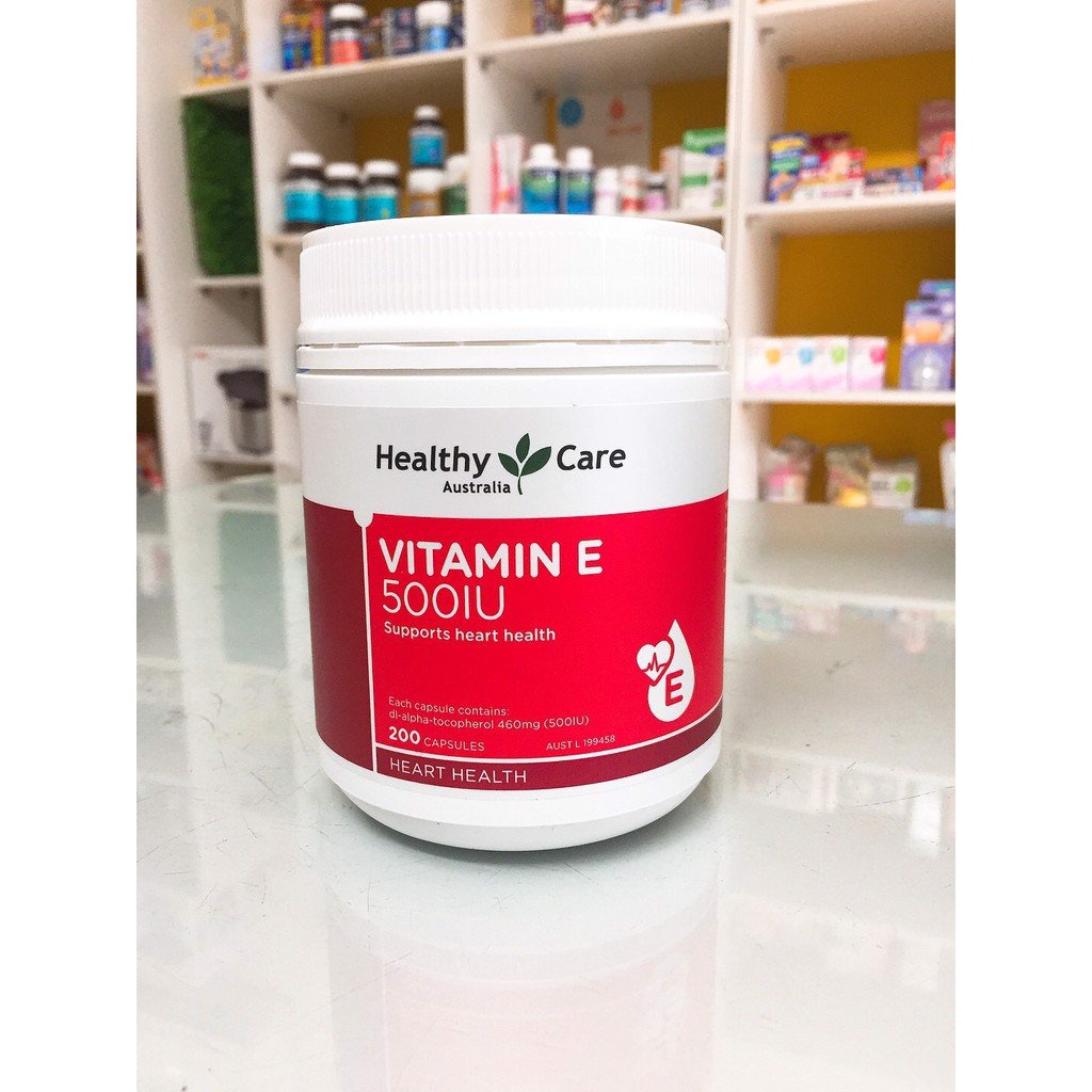 Vitamin E Healthy Care Úc 200 viên - Nội Địa Úc - Đẹp da, cân bằng nội tiết tố
