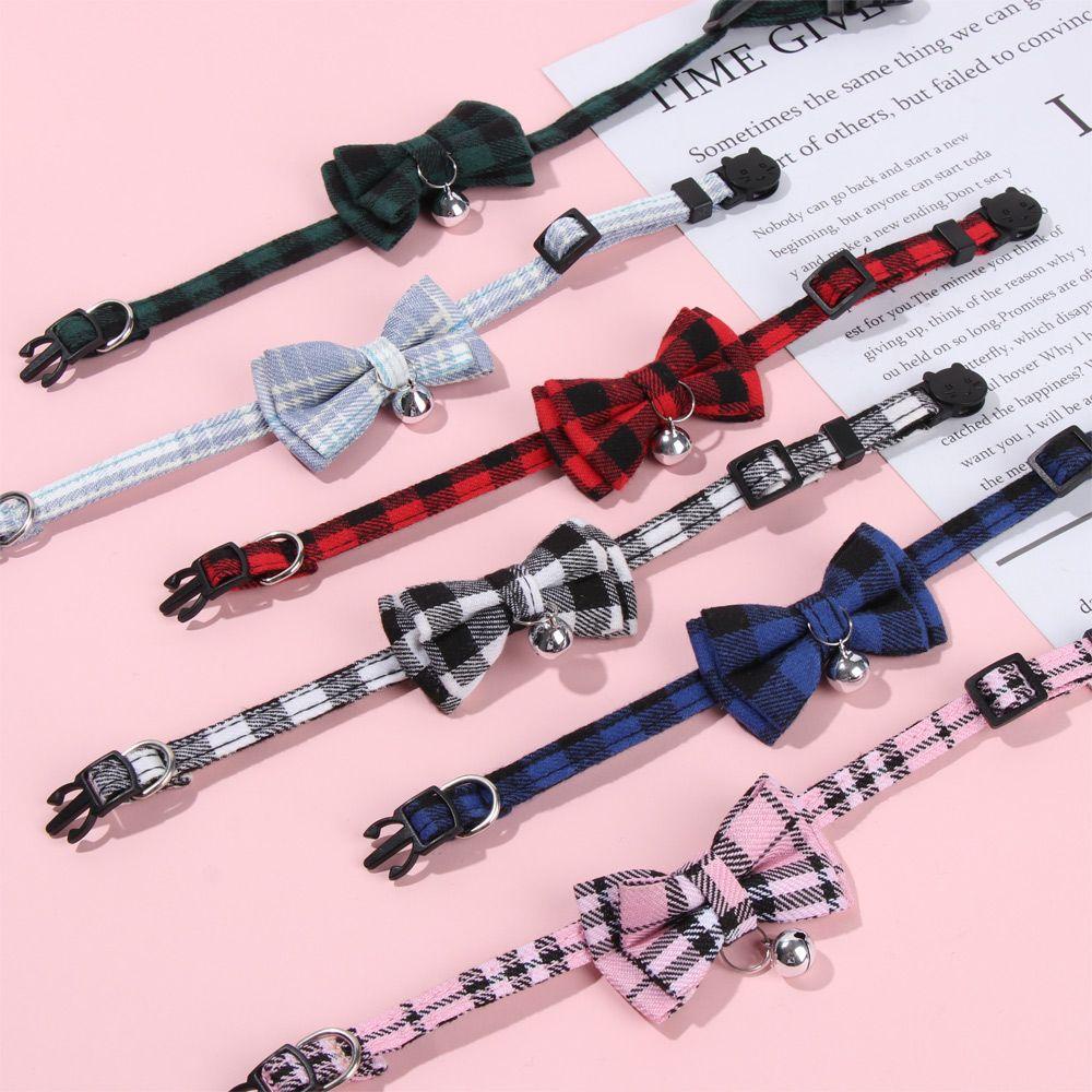 SUYO Vòng Cổ Caro Có Chuông Cho Thú Cưng