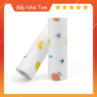Cuộn Giấy Lau Đa Năng, Lau Nhà Bếp In Họa Tiết Trắng Đa Năng