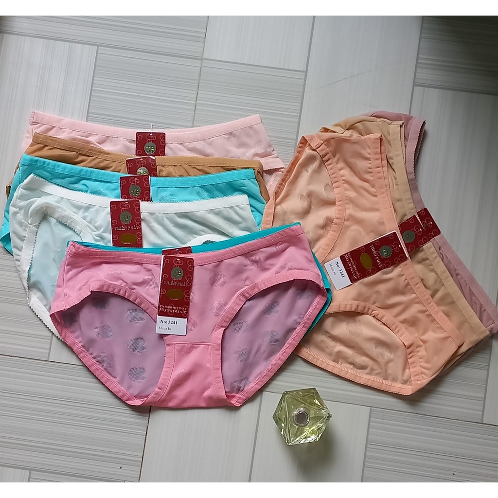 Quần lót nữ thun lạnh size 40kg - 52kg - set 5cái