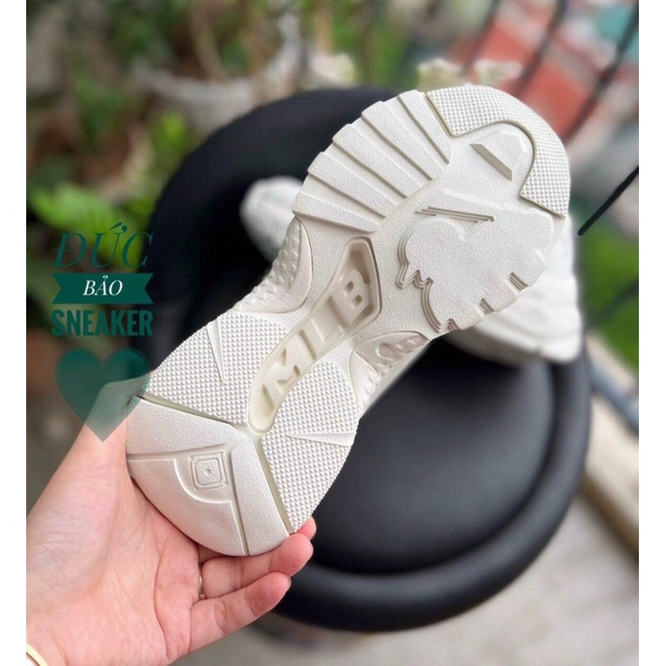 Giày mlb Ny chữ vàng 11 . Giày thể thao nam nữ sneaker tăng chiêu cao kèm box