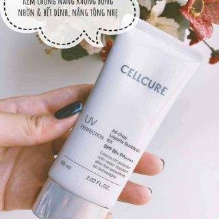 Kem chống nắng cellcure kiềm dầu, lên toner đẹp nhẹ 60g