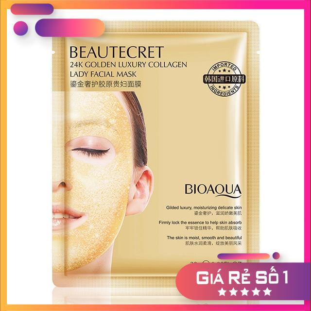Mặt Nạ Dạng Thạch Collagen Vàng 24k BIOAQUA Giúp Da Căng Mịn Tăng Đàn Hồi