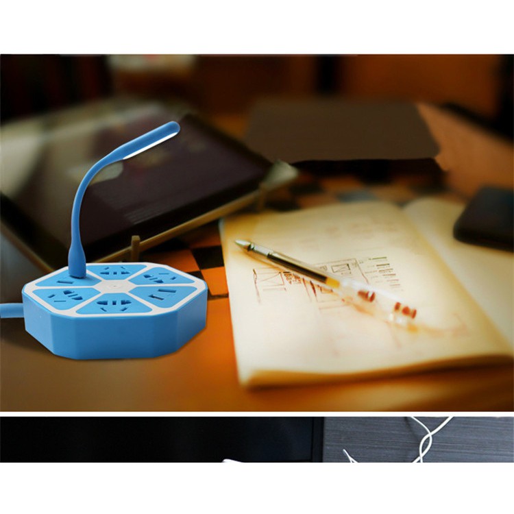 Ổ cắm điện hình trái cam với 2 cổng USB