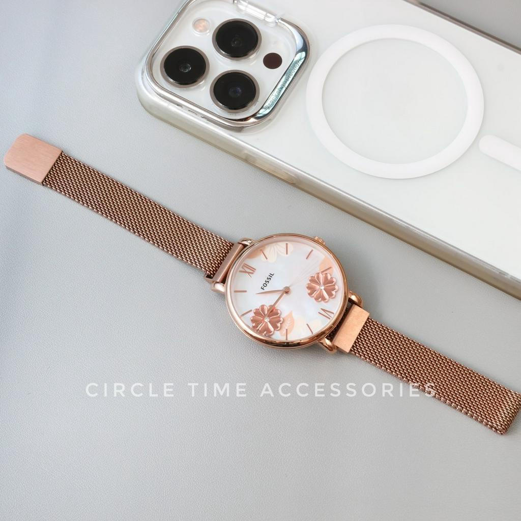 Dây đồng hồ thép Milanese lưới dành cho đồng hồ thông minh và truyền thống cỡ dây size 20 và 22 chốt thông minh