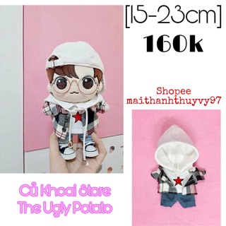 [15-25cm] Outfit cho doll – Hoodie cho doll 15-25cm