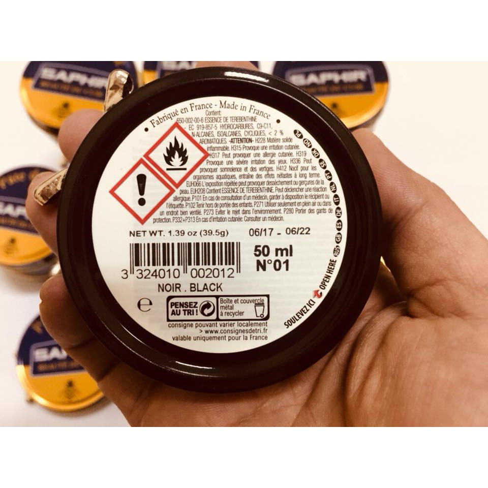 Xi đánh bóng giày Saphir Pate De Luxe BDC Pháp 50ml