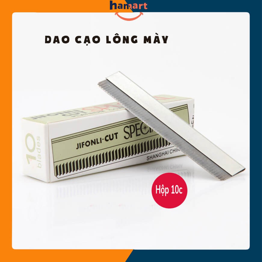 Dao Cạo Lông Mày Đẹp Xinh Hộp 10 Chiếc Dao Tỉa Lông Mày Loại Tốt