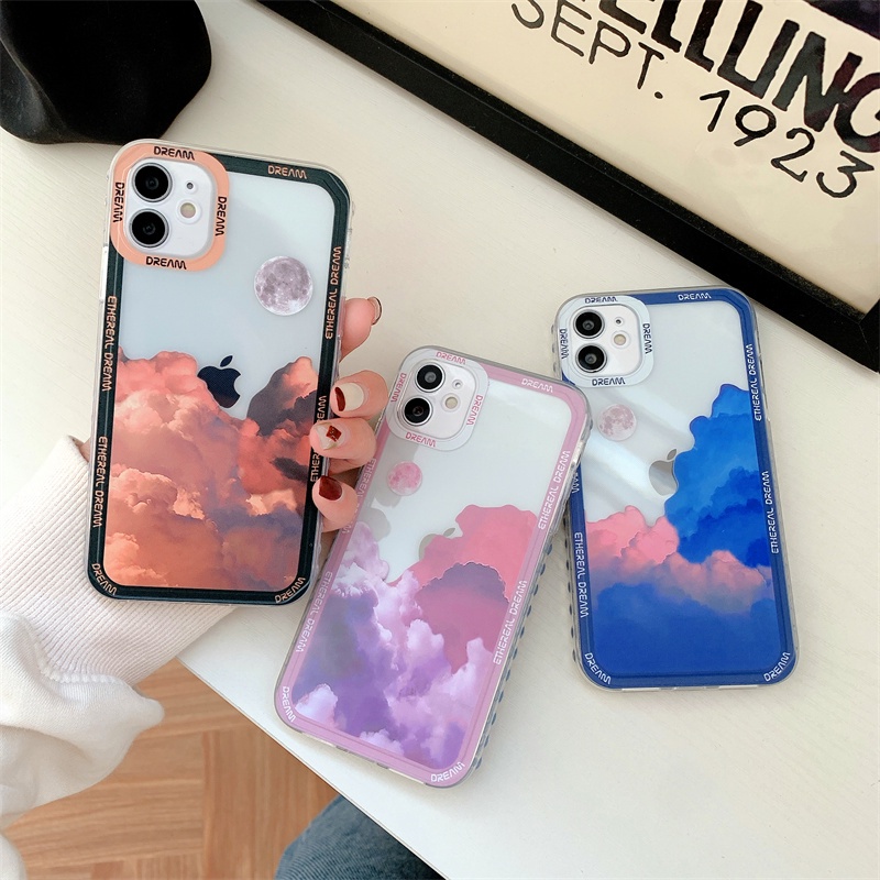 Ốp Điện Thoại Dẻo In Hình Hoàng Hôn Cho iPhone 12 Pro Max 11 Pro Max Xs Max Xr X 6 6S 7 8 Plus