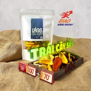 Hoa quả sấy thập cẩm 180G Làng Ăn Vặt đồ ăn vặt Đà Lạt, thơm ngon bổ rẻ