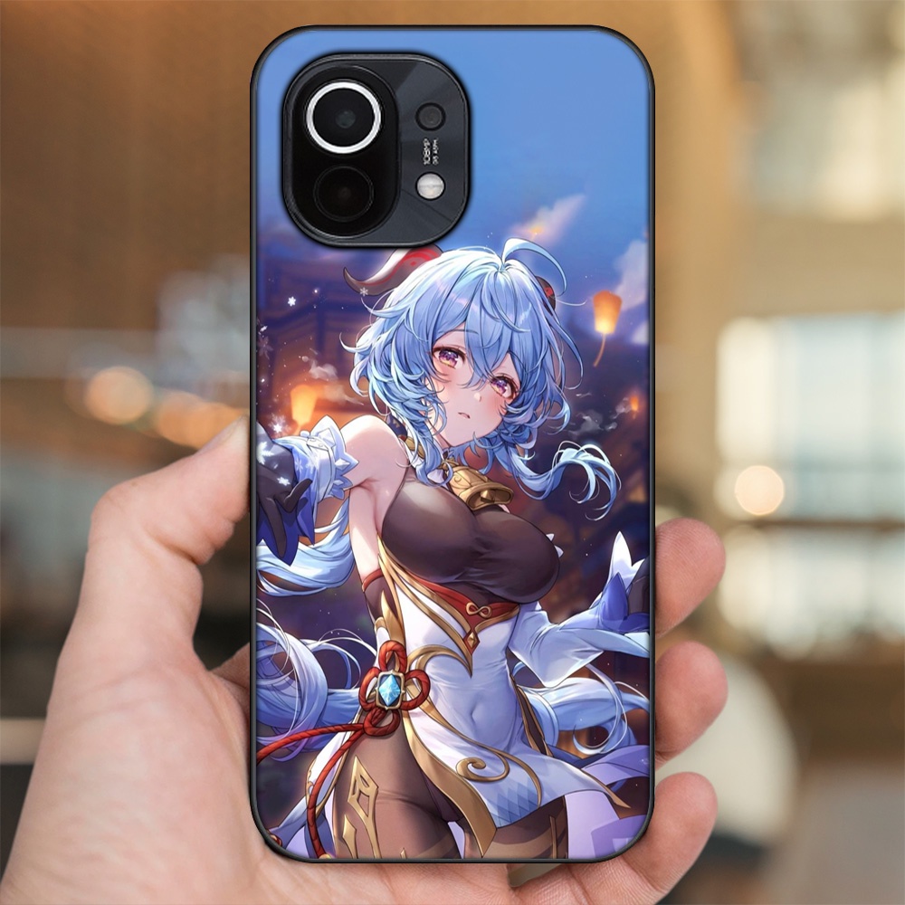 Ốp lưng Xiaomi Mi 11 viền đen in hình Ganyu Genshin Impact