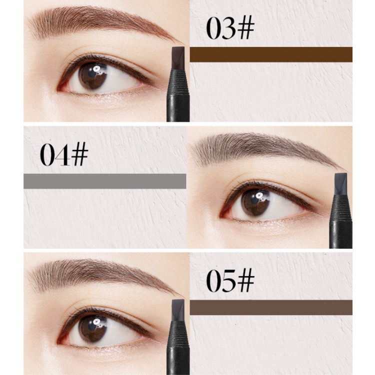 Bút chì xé kẻ lông mày tiện dụng 9 màu tùy chọn kháng nước/bền chặt/đã chải cây bút chì