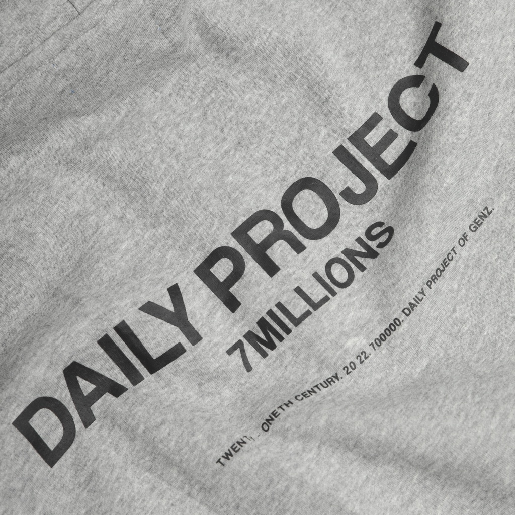 Áo khoác Hoodie Zip 7millions Màu Xám / Unisex / Oversize