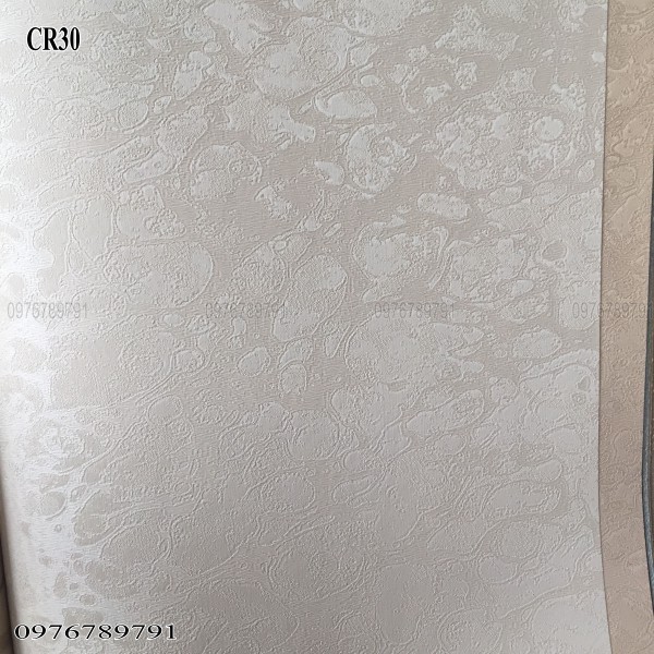 10m Giấy dán tường trơn Cao Cấp CR cho Phòng Ngủ, Phòng Khách Lụa Không Keo Khổ 53cm