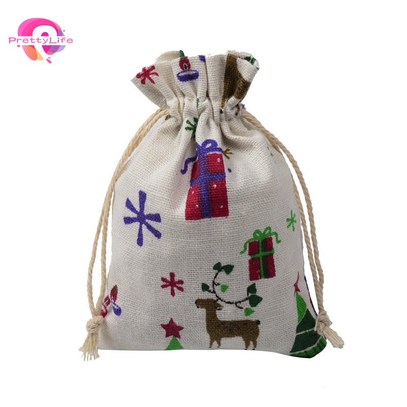 Túi Đựng Trang Sức Bằng Cotton Lanh In Họa Tiết Hoạt Hình Dễ Thương