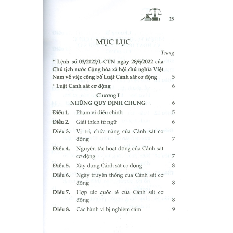 Sách - Luật Cảnh Sát Cơ Động Năm 2022