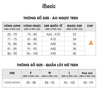 Áo Ngực Teen Mút Mỏng iBasic BRAT014