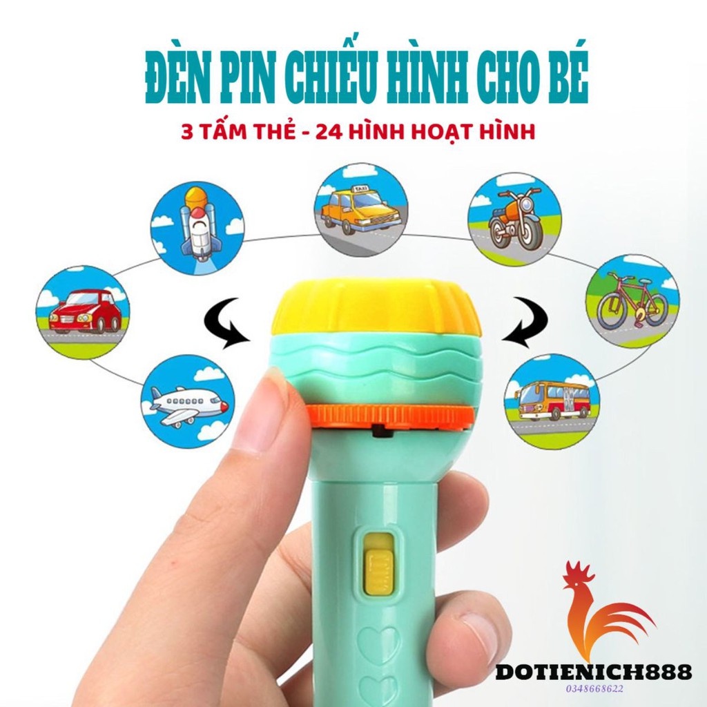 Đèn pin 80 hình -Đèn pin chiếu hình ngộ nghĩnh