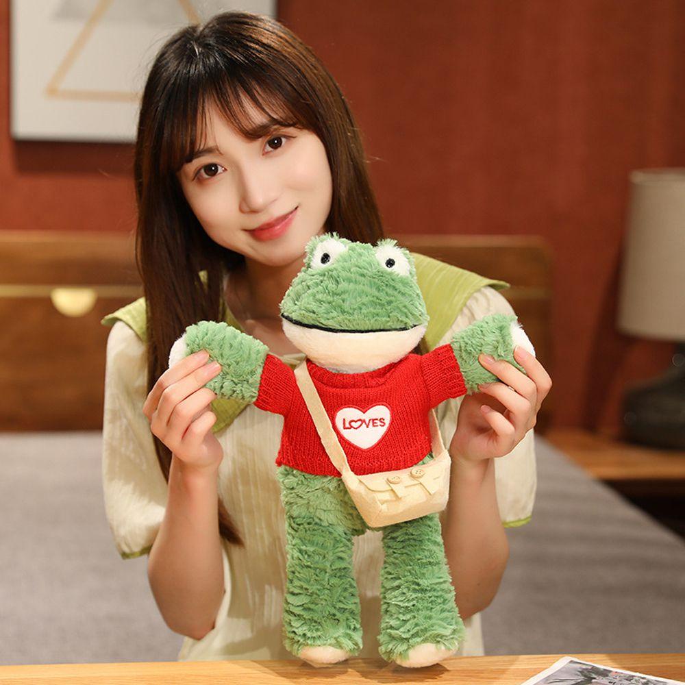 Ếch Nhồi Bông Mặc Áo Sweater Dễ Thương Cho Bé