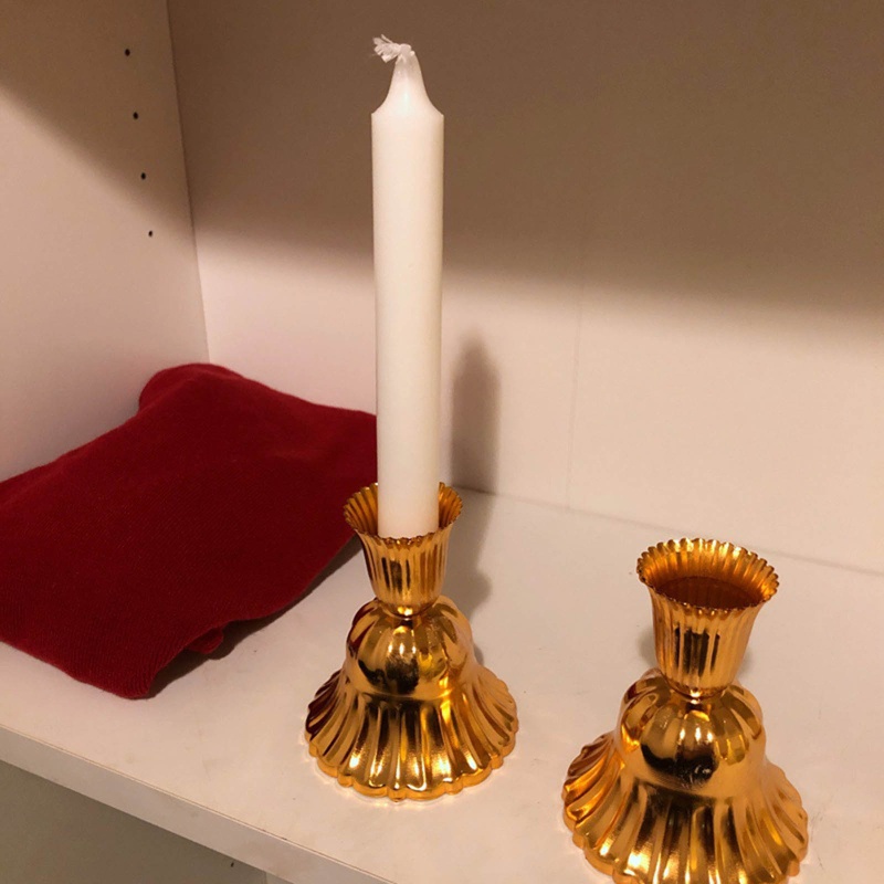 Giá Đỡ Nến Màu Vàng Siêu Chắc Dùng Trang Trí Nhà Cửa