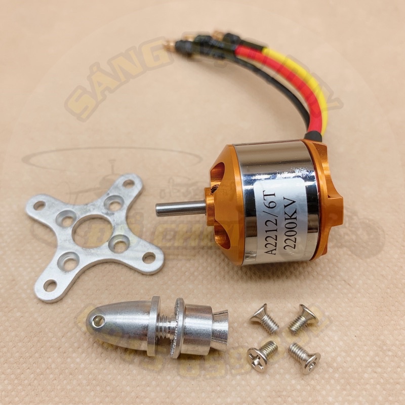 Motor 2212 - 1400kv , 2200kv , 2450kv. Động cơ 3 pha, động cơ không chổi chan dùng chế tạo máy bay RC Su27, F22, Quad