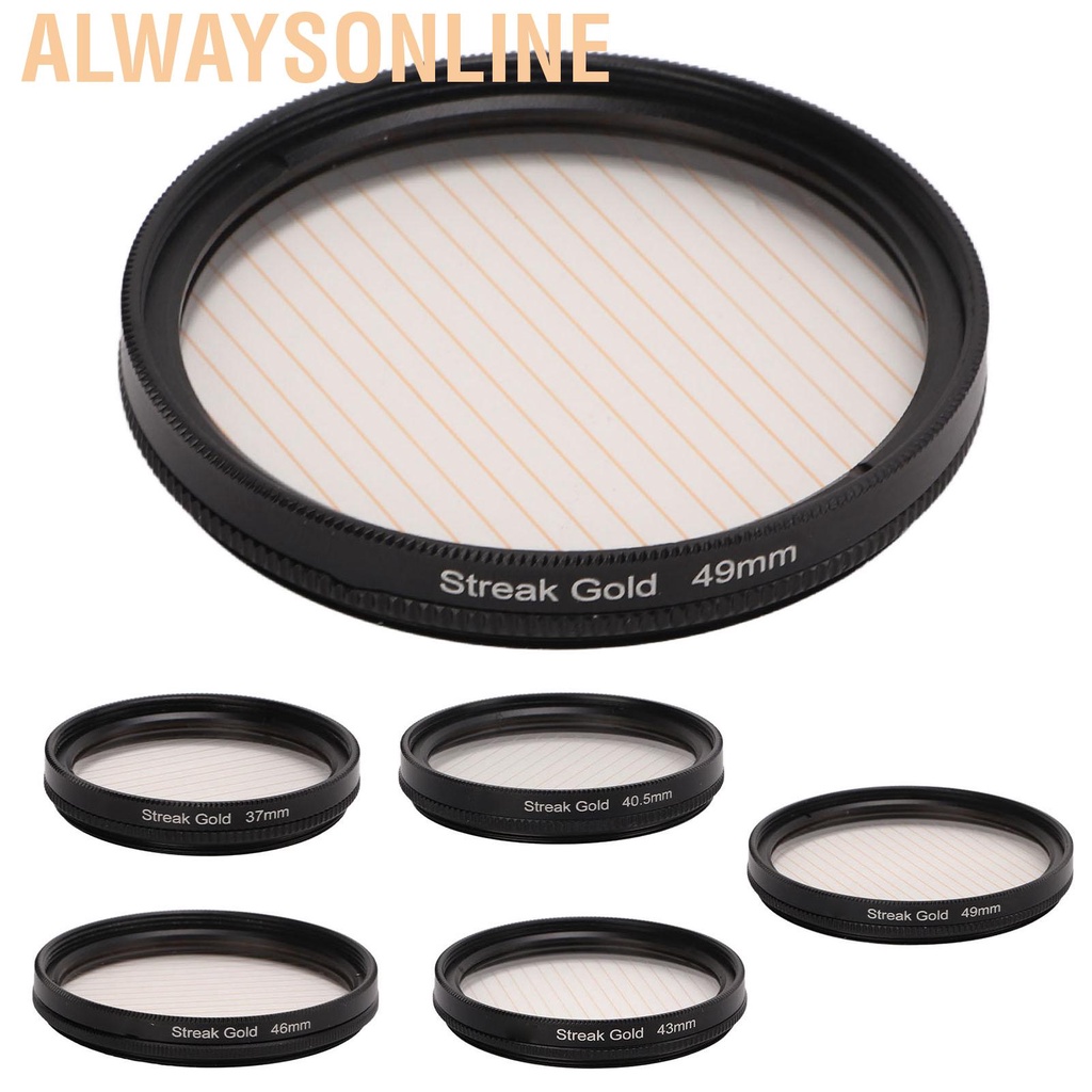 Kính Lọc Hiệu Ứng Streak Anamorphic Tự Nhiên Độ Nét Cao Chống Trầy Xước Màu Vàng Kim Phản Quang Thấp Cho Tv