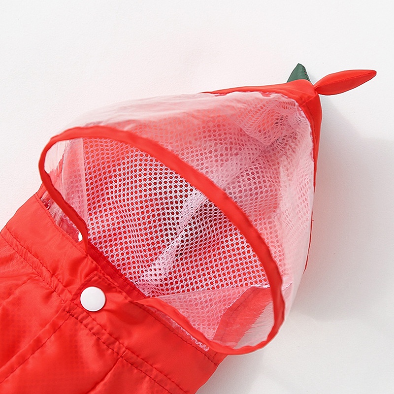 Áo Mưa Trong Suốt Hình Ếch Dễ Thương Cho Thú Cưng