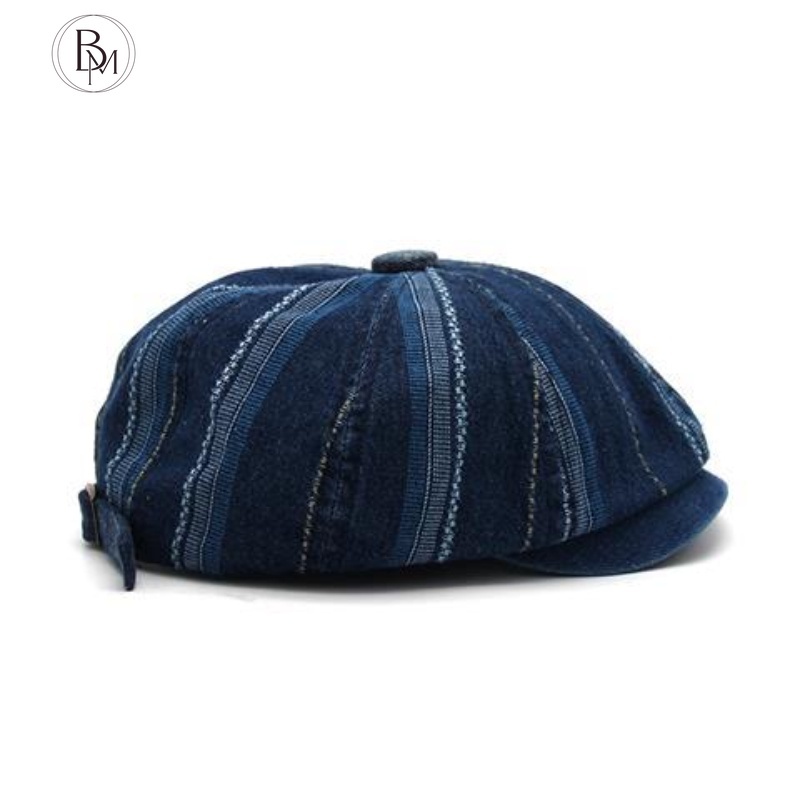 Mũ beret denim BANMA thiết kế đơn giản cho nam