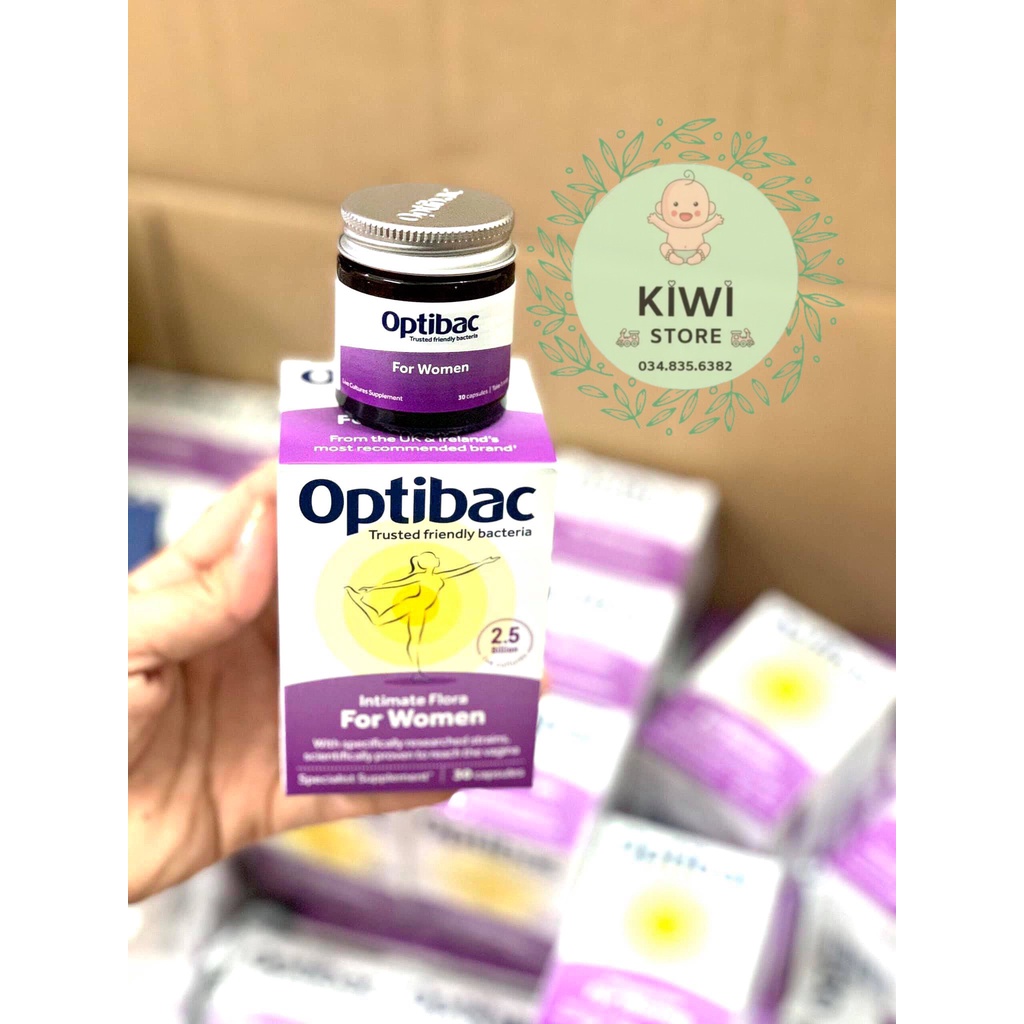 Men vi sinh Optibac tím (Optibac For Women) UK - mẫu mới 30 viên