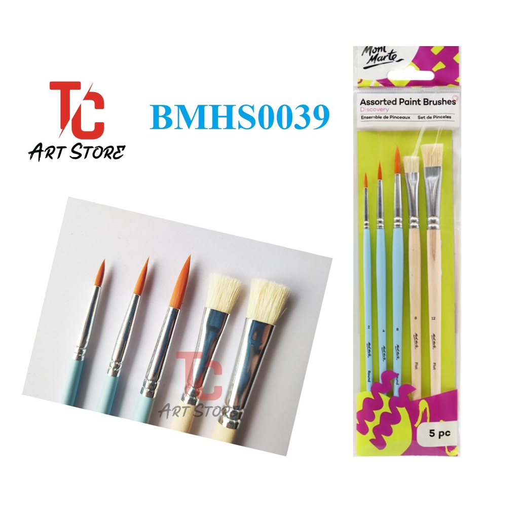 Bộ Cọ Vẽ ACRYLIC, NƯỚC, GOUACHE Mont Marte - BMHS0039