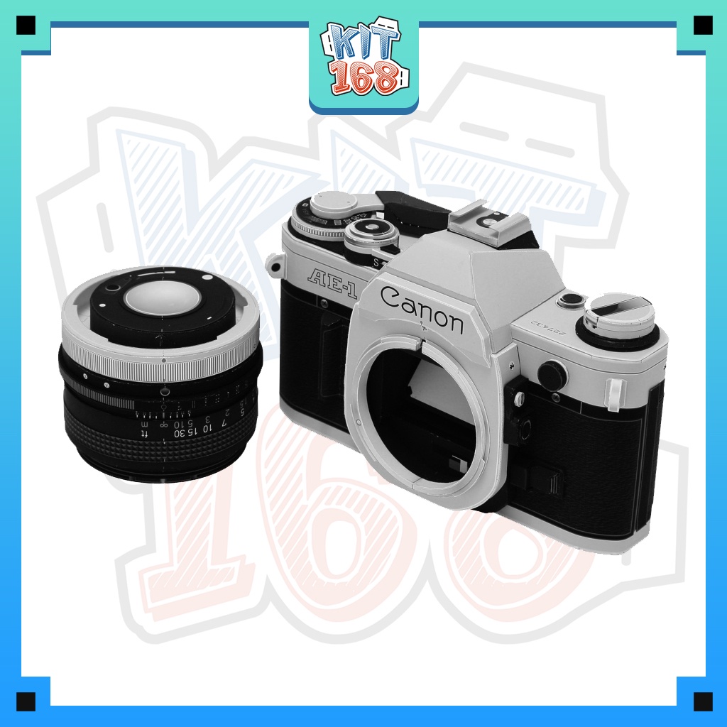 Mô hình giấy đồ vật đồ chơi Máy ảnh Canon AE-1 (size thật)