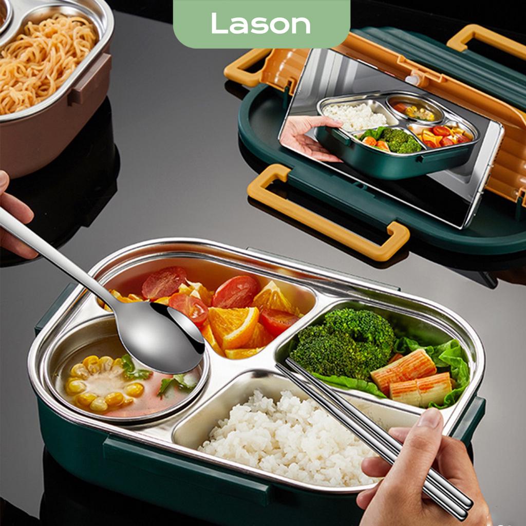 Hộp cơm inox Lason Wavie 1600ml, cà men đựng cơm trưa HC-IN01