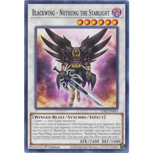 Thẻ bài Yugioh - TCG - Blackwing - Nothung the Starlight / LDS2-EN043'