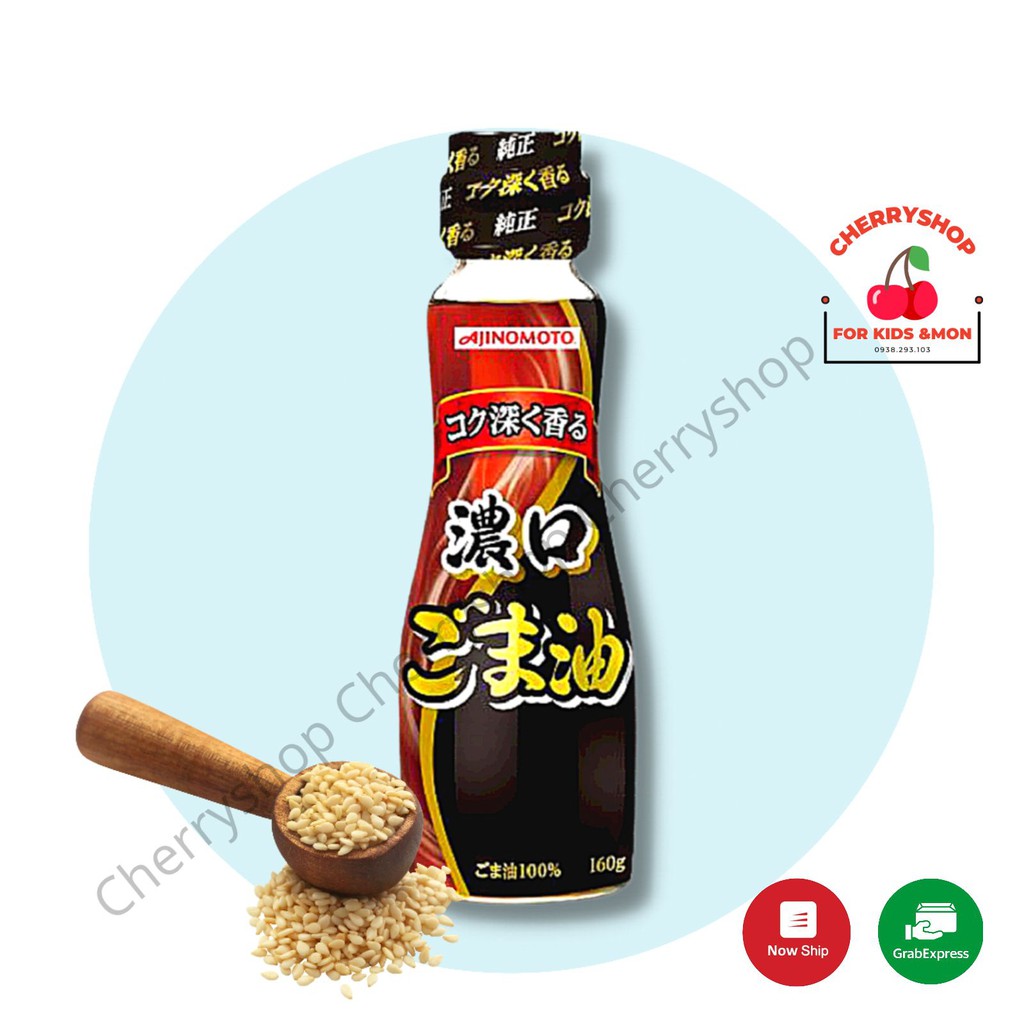 DẦU MÈ AJINOMOTO NHẬT BẢN 70gr - 160gr - dầu mè ăn dặm cho bé