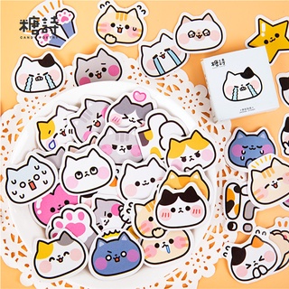 Set 45 Miếng Dán Trang Trí Hình Mèo Kitty Dễ Thương