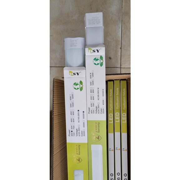 Đèn led bán nguyệt 1m2 60W đầu vuông mẫu mới giá siêu tiết kiệm