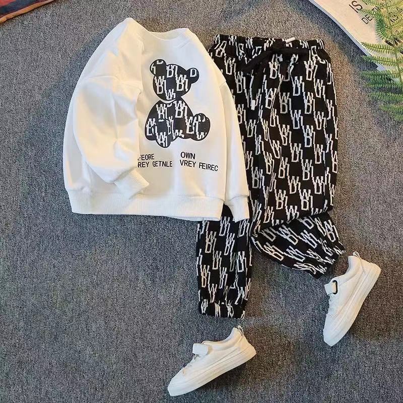 Bộ Quần Áo Sweater Dài Tay Thời Trang Xuân Thu 2021 Cho Bé