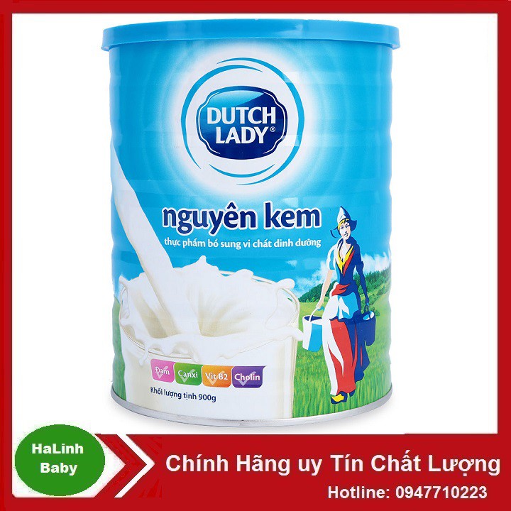 [CHÍNH HÃNG] Sữa Bột Fresland Campina Dutch Lady Nguyên Kem Hộp 900g ( Date 2022 )