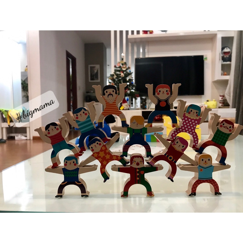 Bộ đồ chơi xếp gỗ cho bé Joan Miro Stacking Blocks