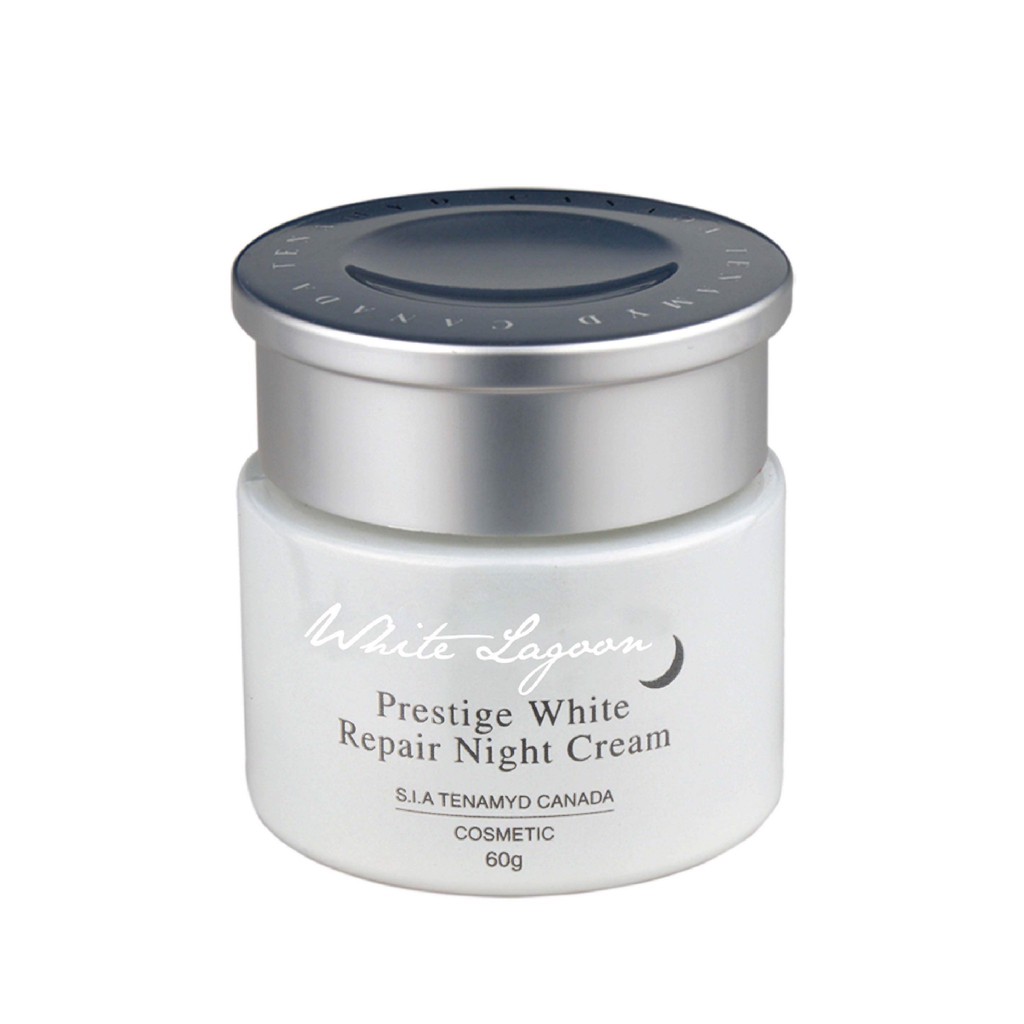 Kem dưỡng trắng da ban đêm Tenamyd Canada Hũ 60g - White lagoon -PRESTIGE WHITE REPAIR NIGHT CREAM