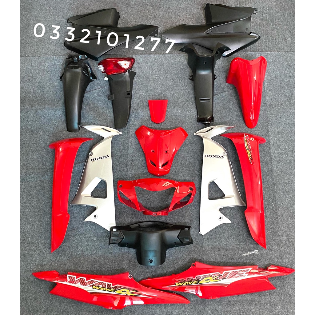 Dàn Áo - Bộ Vỏ Nhựa Wave Alpha 100 - Wave 50cc - Wave Rs