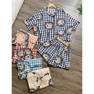Pijama lụa mango đùi