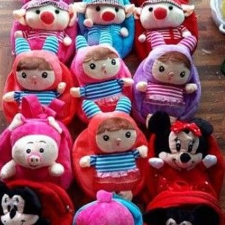 Balo thú bông mầm non 10 mẫu