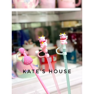 Ống hút & nút đậy chắn bụi siêu cute