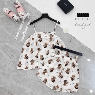 Bộ ngủ lụa 2 dây