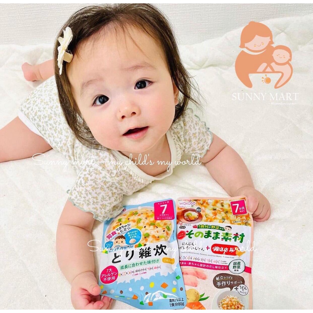 Cháo tươi Wakodo cho bé ăn dặm